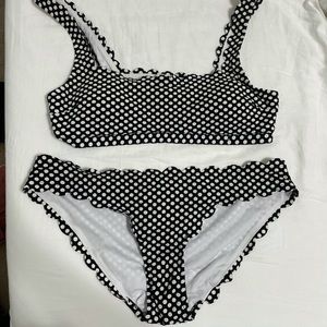 Black & white polka dot Jessica Simpson Bikini